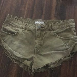 Free People denim shorts